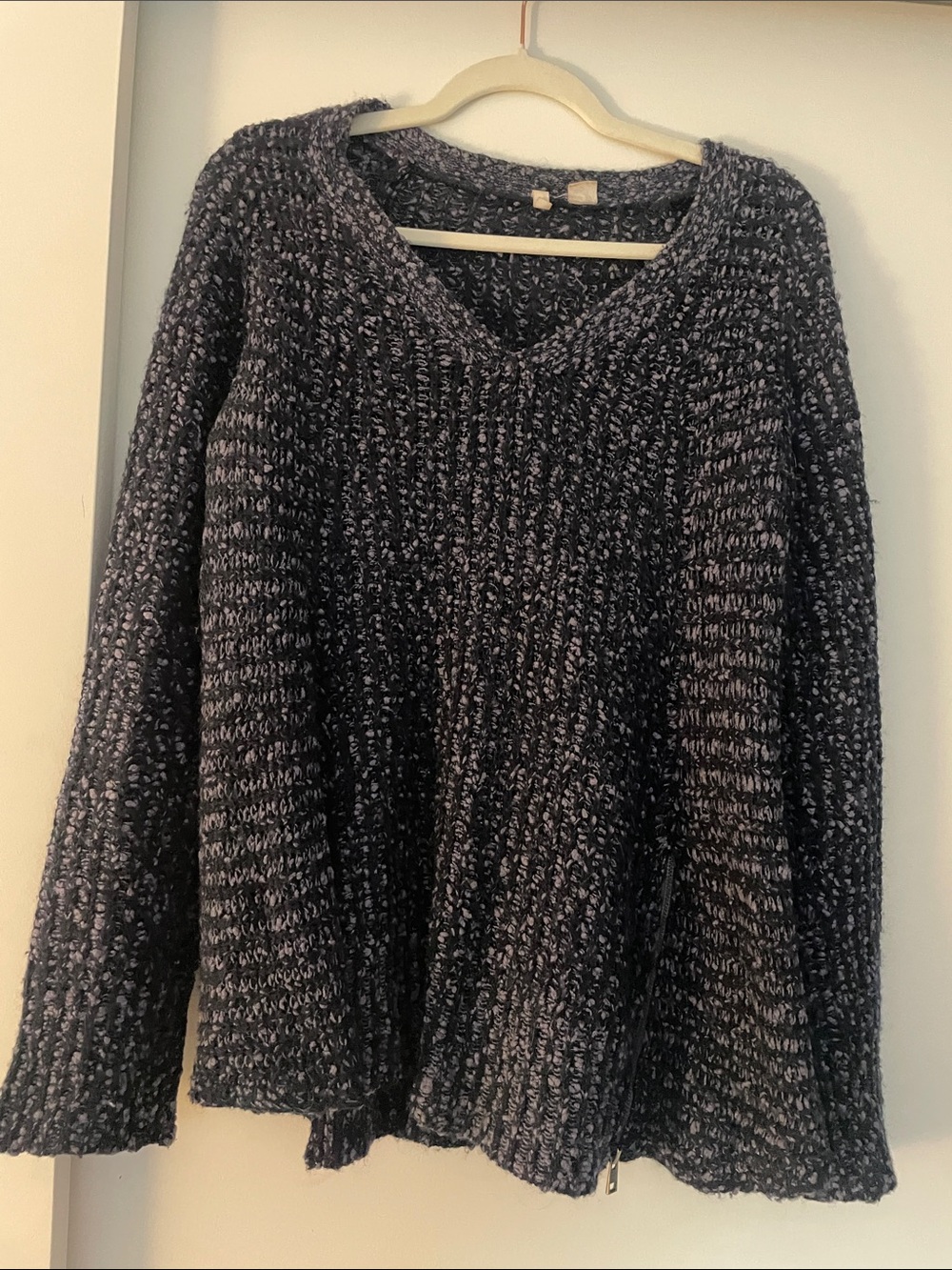 Comfy Blue V-neck Sweater from Anthropologie